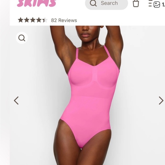 SKIMS Sculpting bodysuit Neon pink - Picture 2 of 9